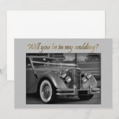 jaguar auto bwZal je op mijn bruiloft zijn? (Voorkant / Achterkant)