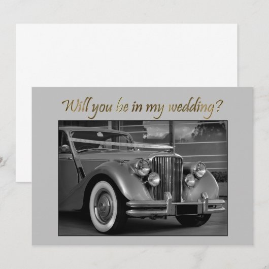 jaguar auto bwZul je op mijn bruiloft zijn? (Voorkant / Achterkant)