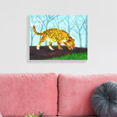 Jaguar Big Cat Art Canvas Afdruk (Insitu (Woonkamer))