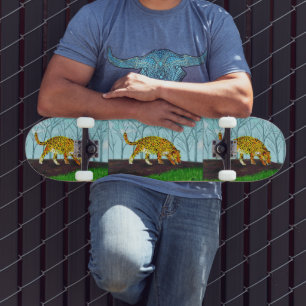 Jaguar Big Cat Art Persoonlijk Skateboard