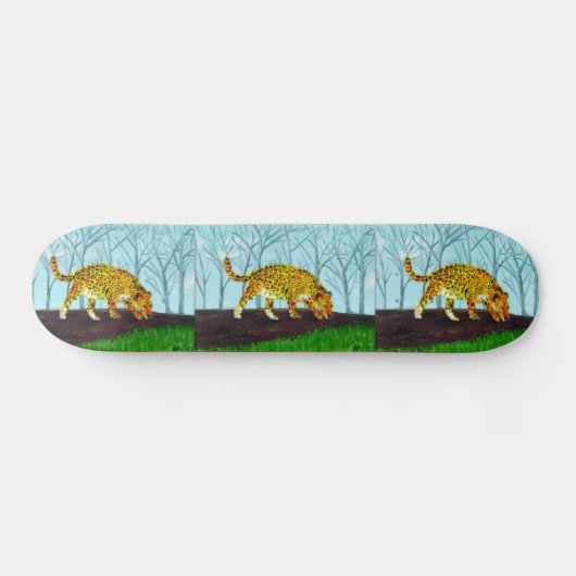 Jaguar Big Cat Art Persoonlijk Skateboard (Horizontaal)