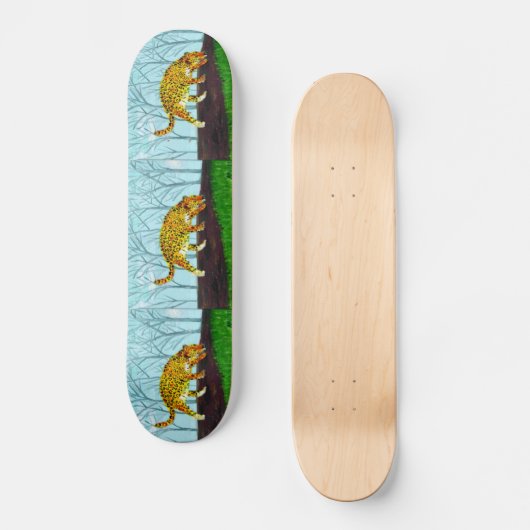 Jaguar Big Cat Art Persoonlijk Skateboard (Voorkant)