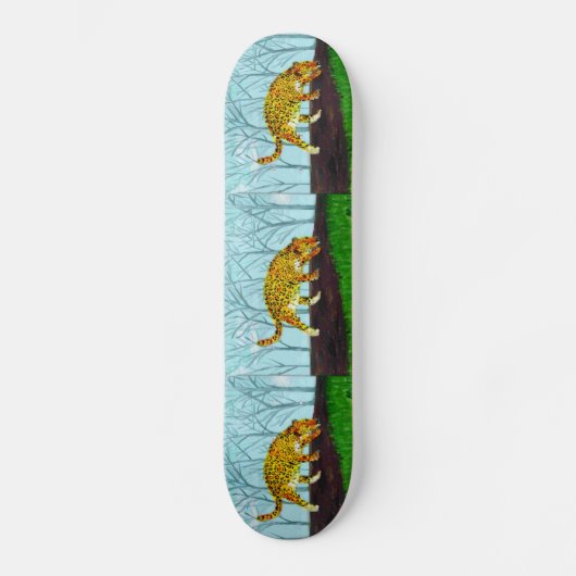 Jaguar Big Cat Art Persoonlijk Skateboard (Voorkant)