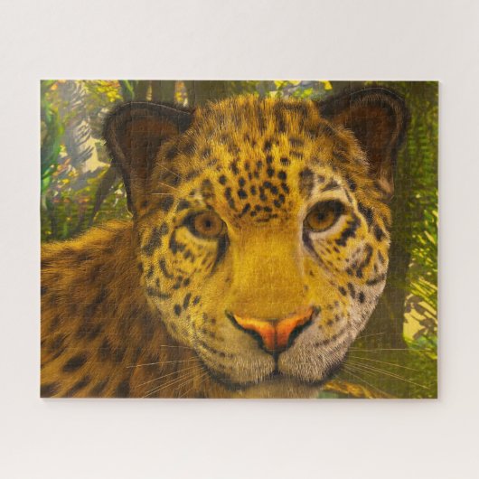 Jaguar Big Cats. Legpuzzel (Horizontaal)
