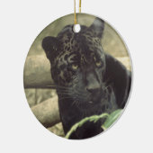 Jaguar Black Panther Art Keramisch Ornament (Links)
