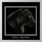 Jaguar, Black Panther Big Cat Art Print (Voorkant)