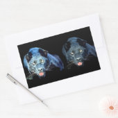 Jaguar - Black Panther Rechthoek Stickers (Envelop)