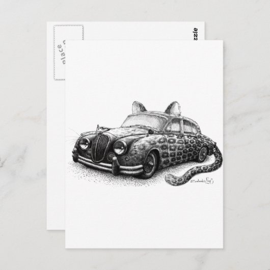 Jaguar Briefkaart (Voorkant / Achterkant)