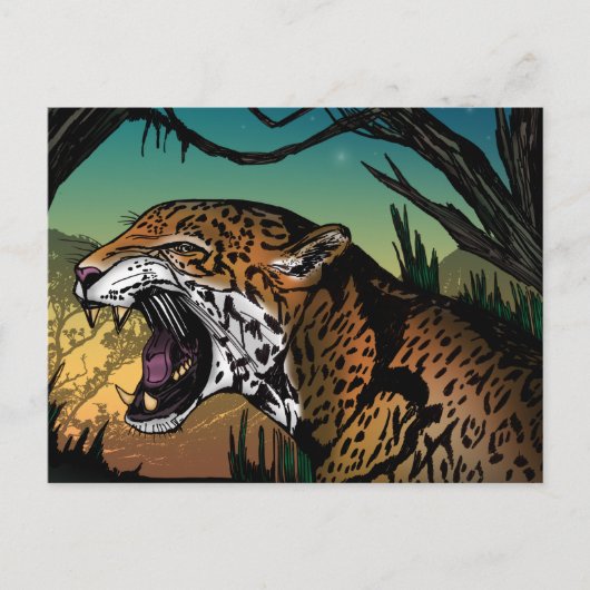 Jaguar Briefkaart (Voorkant)
