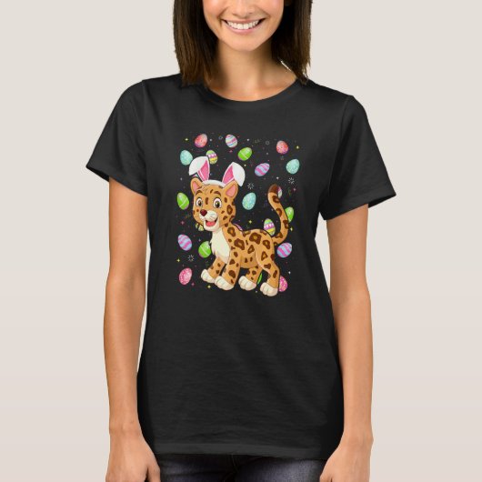 Jaguar Bunny Easter Egg Funny Jaguar Easter Sunda T-shirt (Voorkant)
