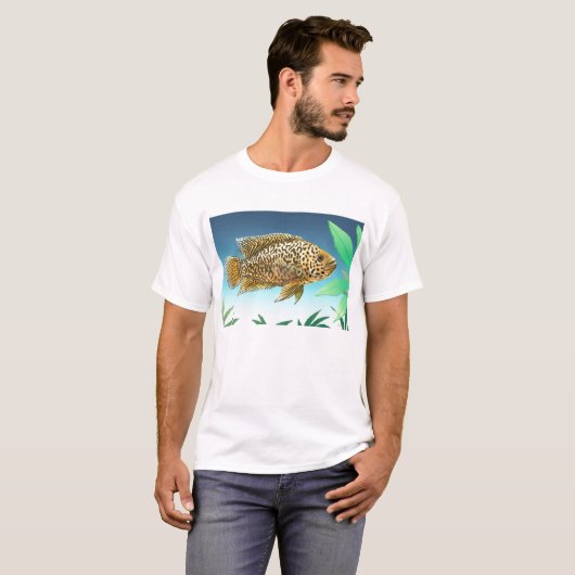 Jaguar Cichlid Managuense T-Shirt (Voorkant volledig)