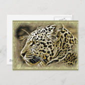 Jaguar Closeup Briefkaart (Voorkant / Achterkant)