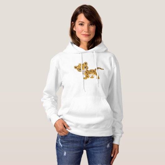 Jaguar Cub Dames Hoodie (Voorkant volledig)
