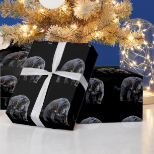 Jaguar Diablo black glossy wrapting paper Cadeaupapier