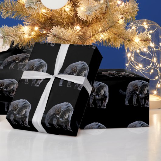 Jaguar Diablo black glossy wrapting paper Cadeaupapier (Feestdagen)
