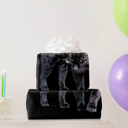 Jaguar Diablo black glossy wrapting paper Cadeaupapier (Feestgeschenken)