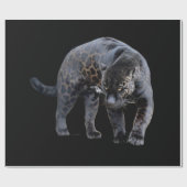 Jaguar Diablo black glossy wrapting paper Cadeaupapier (Vlak)