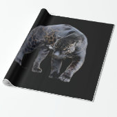 Jaguar Diablo black glossy wrapting paper Cadeaupapier (Uitgerold)