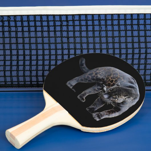 Jaguar Diablo black ping pong paddle Tafeltennisbatje (Insitu)
