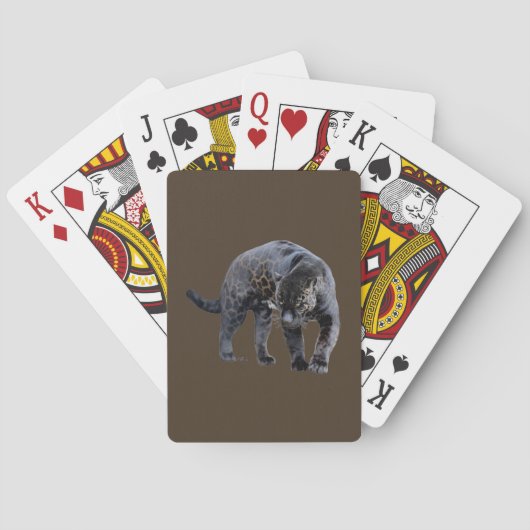 Jaguar Diablo Brown Poker speelkaarten (Achterkant)