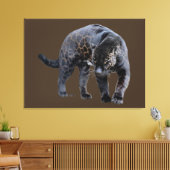 Jaguar Diablo bruin canvas print (Insitu (Woonkamer))