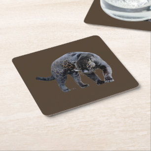 Jaguar Diablo bruin papier onderzetters