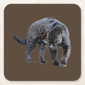 Jaguar Diablo bruin papier onderzetters (Voorkant)