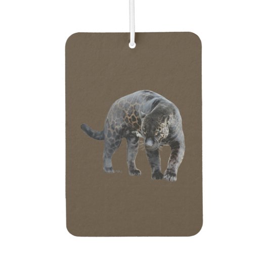 Jaguar Diablo bruine auto luchtverfrisser (Voorkant)