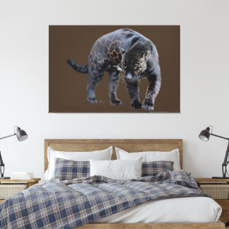 Jaguar Diablo bruine canvasprint Canvas Afdruk
