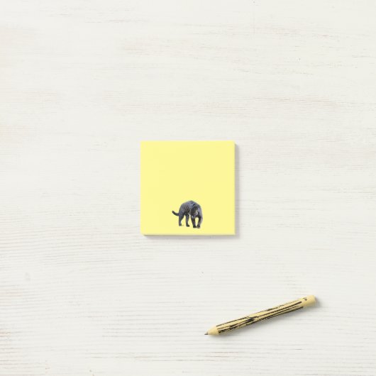 Jaguar Diablo gele notitieblokken Post-it® Notes (Op bureau)