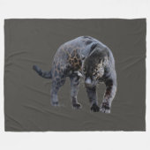 Jaguar Diablo gray fleece blanket (Voorkant (Horizontaal))