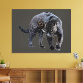 Jaguar Diablo grijs canvas print (Insitu (Woonkamer))