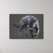 Jaguar Diablo grijs canvas print (Voorkant)