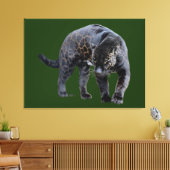 Jaguar Diablo groene canvas print (Insitu (Woonkamer))
