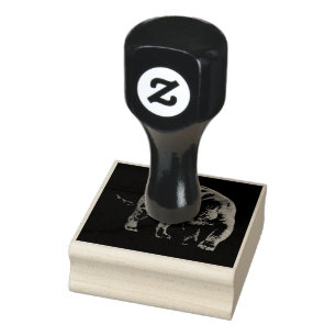 Jaguar Diablo grote rubberen stempel w handvat