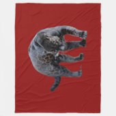 Jaguar Diablo red fleece blanket Deken (Voorkant)