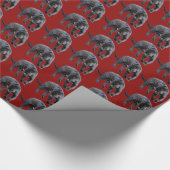 Jaguar Diablo red glossy wrapting paper Cadeaupapier (Hoek)