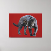Jaguar Diablo rode canvas print (Voorkant)