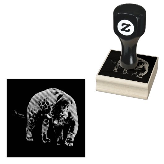 Jaguar Diablo rubberen stempel (Gestempeld)