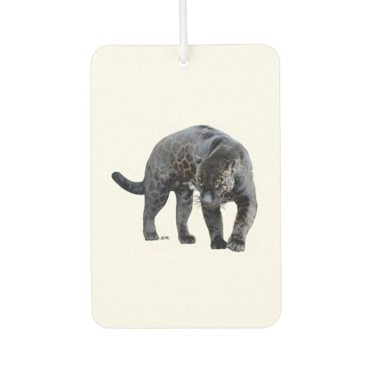 Jaguar Diablo witte auto luchtverfrisser (Voorkant)