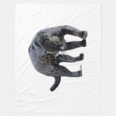 Jaguar Diablo witte fleece deken (Voorkant)