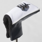 Jaguar Diablo witte golfclub putter cover (3/4 voorkant)