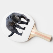 Jaguar Diablo witte ping pong peddel Tafeltennisbatje (Zijkant)