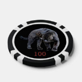 Jaguar Diablo zwart 100 gestreepte pokerchip (Enkel)