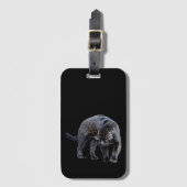 Jaguar Diablo zwart bagagelabel (Voorkant (verticaal))