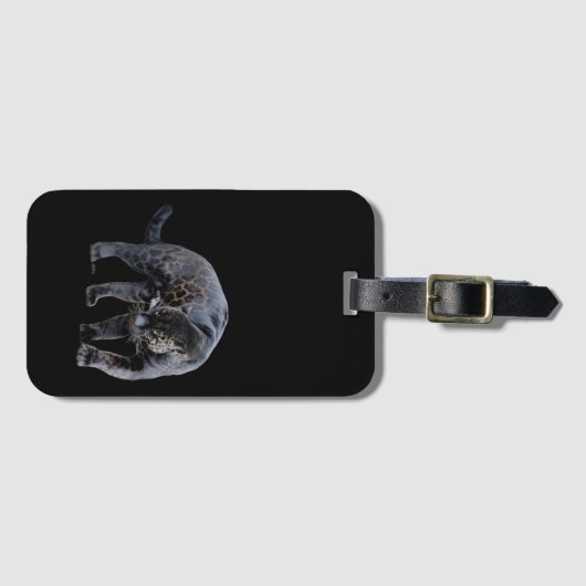 Jaguar Diablo zwart bagagelabel (Voorkant (horizontaal))