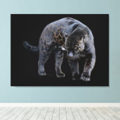 Jaguar Diablo zwart canvas print (Insitu (Houten vloer))