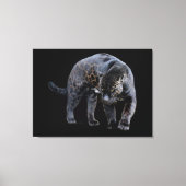 Jaguar Diablo zwart canvas print (Voorkant)