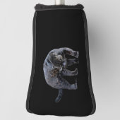 Jaguar Diablo zwarte golfclub putter cover (Draai 90)