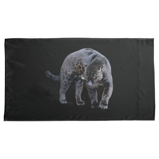 Jaguar Diablo zwarte klooienhokjes Kussensloop (Voorkant-Rechts)